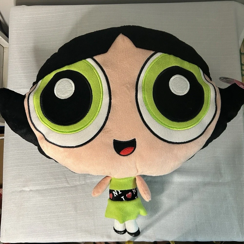 Powerpuff Girls Giant Face Pillow‎ Set 3 Blossom Bubbles Buttercup NWT Y2K 2000s